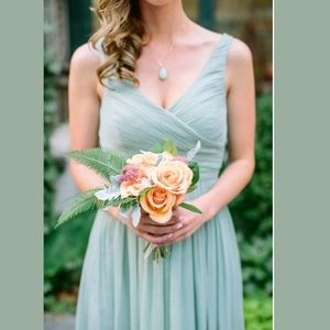 J.Crew Silk Heidi Dress Dusty Shale Bridesmaid